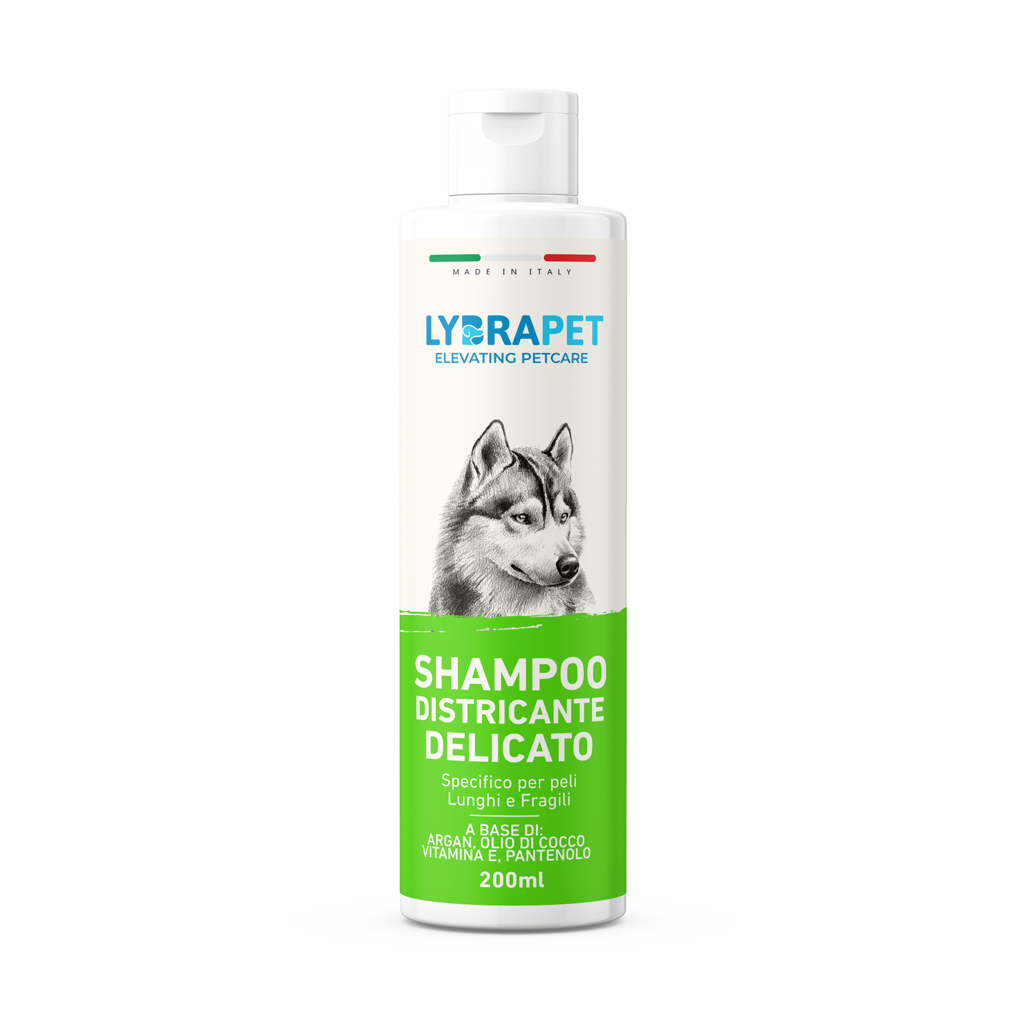 shampoo districante pelo lungo delicato lybrapet